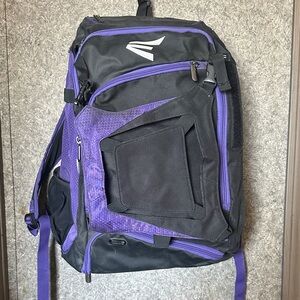 Black and Purple Softball/Baseball Backpack by Easton